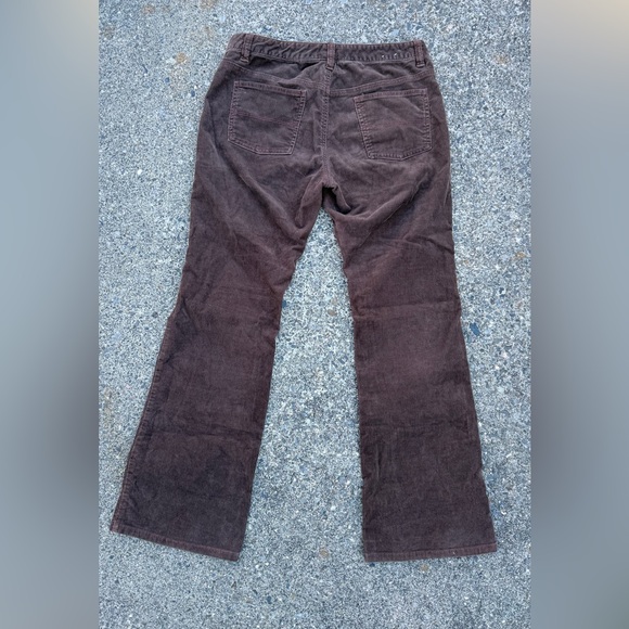90s Y2K Polo Ralph Lauren Pants Womens Size 8 Bootcut Brown Corduroy Stretch - Picture 9 of 11